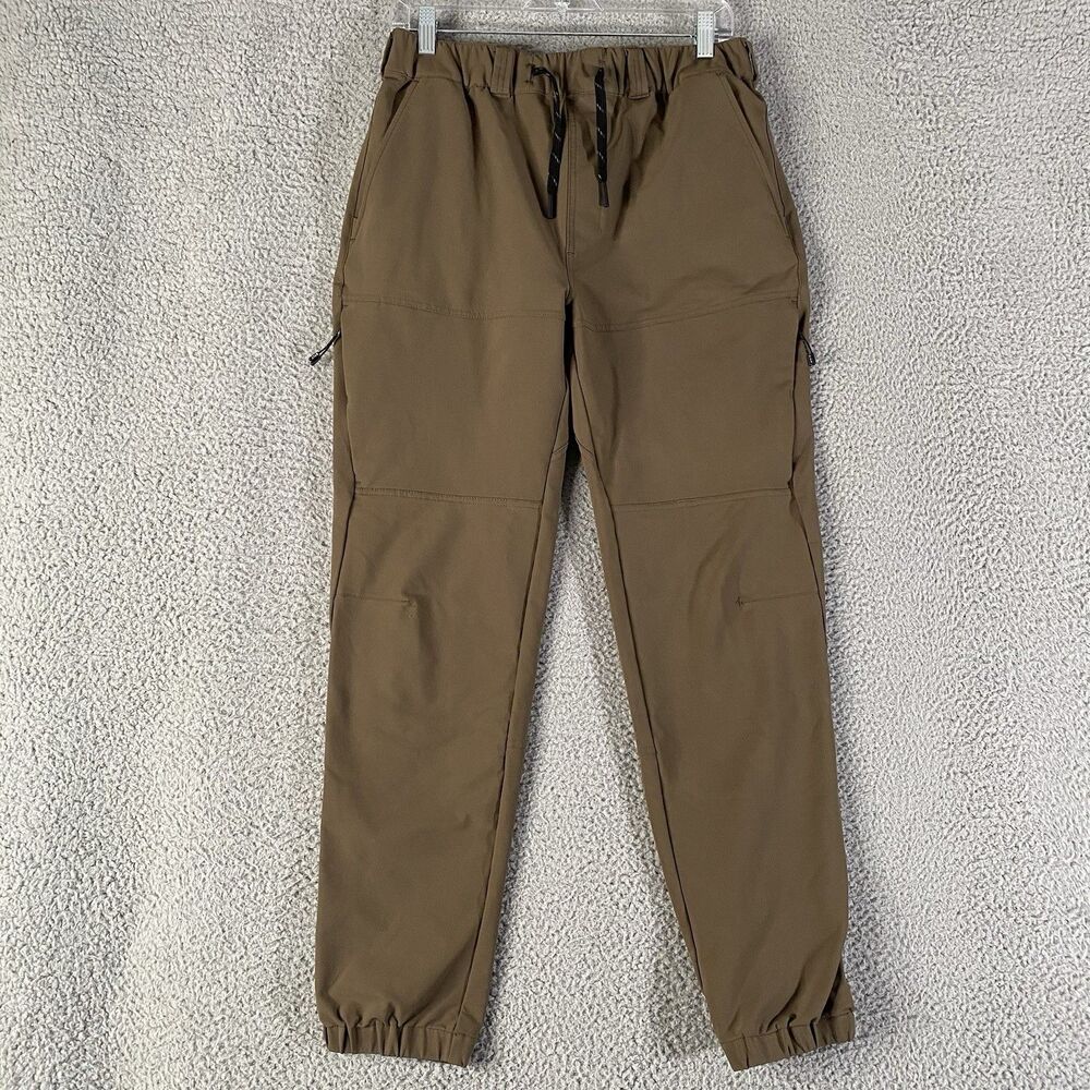 Bylt Premium Basics Jogger Pants Mens Medium Brown Drawstring Active Athleisure